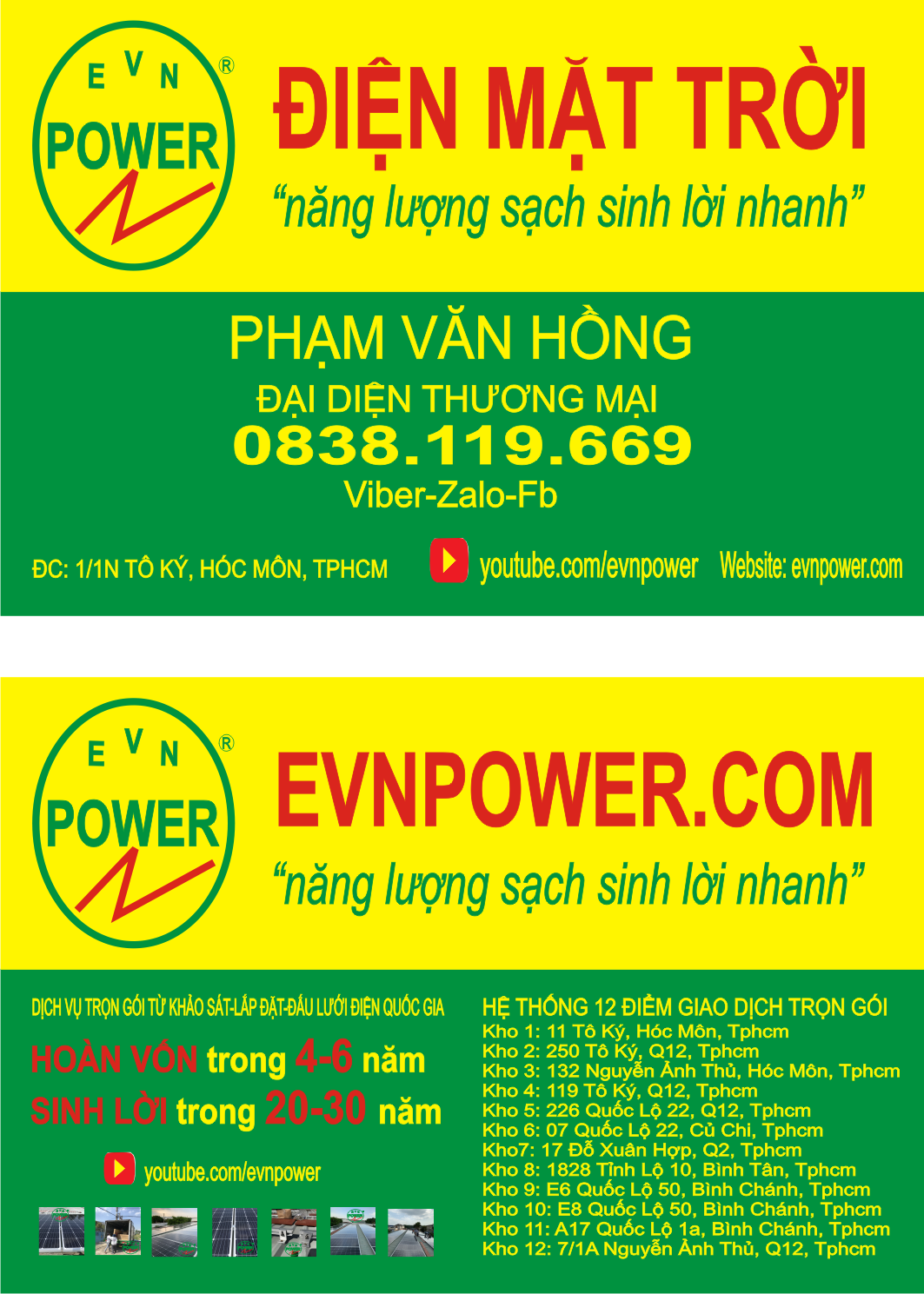 ĐIỆN MẶT TRỜI EVNPOWER